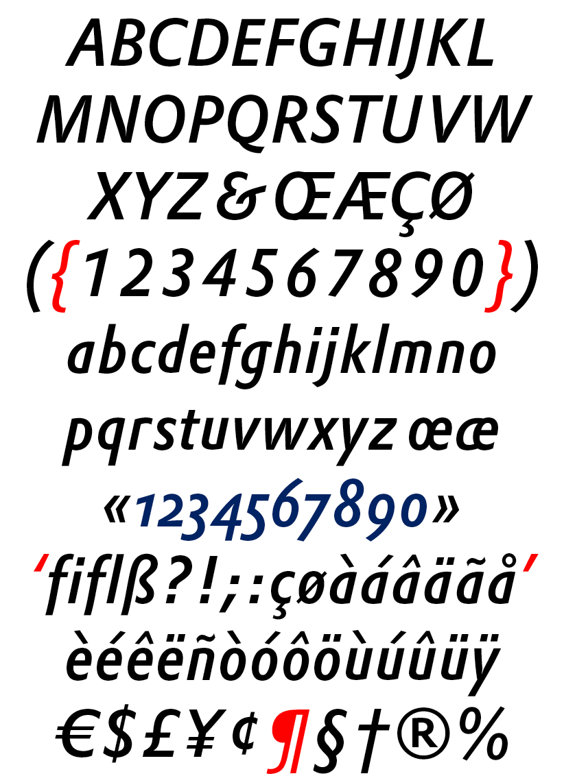 DTL Prokyon Condensed Medium Italic