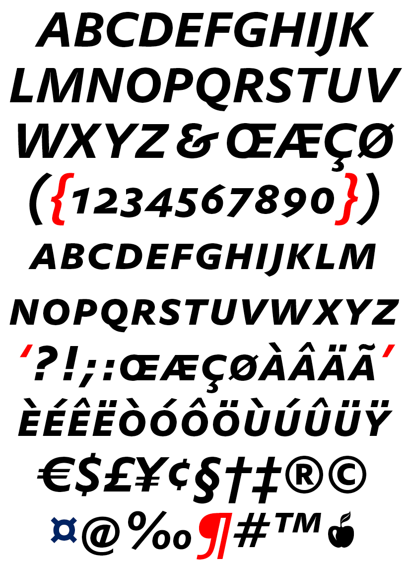 DTL Prokyon Caps Bold Italic