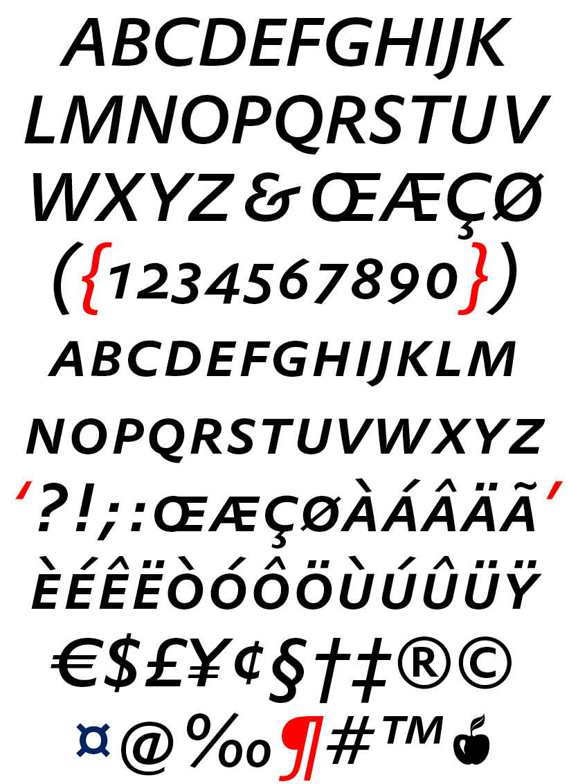 DTL Prokyon Caps Medium Italic