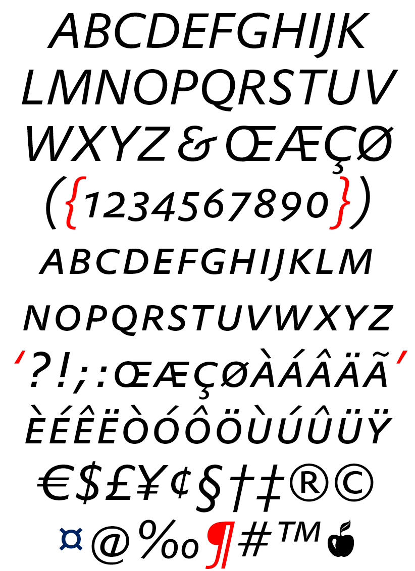 DTL Prokyon Caps Regular Italic