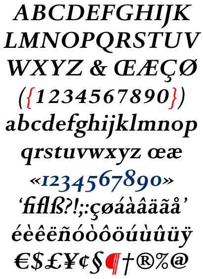 DTL Romulus Text Bold Italic