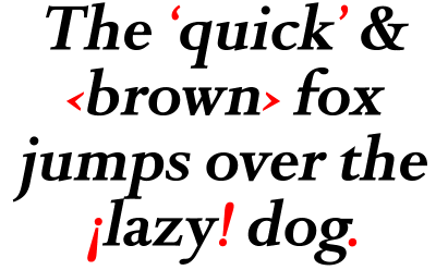 DTL Romulus Text Bold Italic