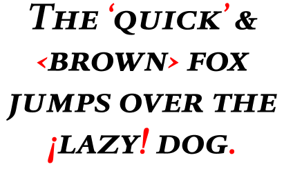 DTL Romulus Text Caps Bold Italic