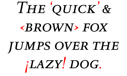 DTL Romulus Text Caps Italic