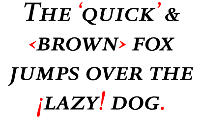 DTL Romulus Text Caps Medium Italic