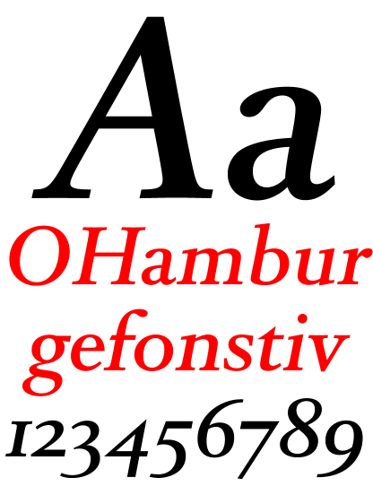 DTL Romulus Text Medium Italic