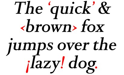 DTL Romulus Text Medium Italic