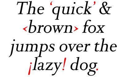 DTL Romulus Text Regular Italic