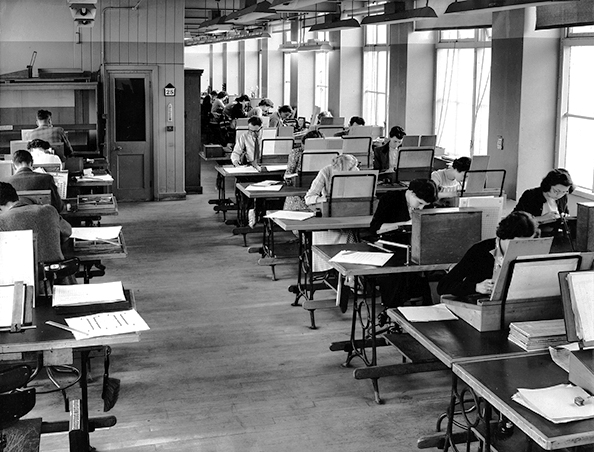 Monotype Type Drawing Office in the 1950s
