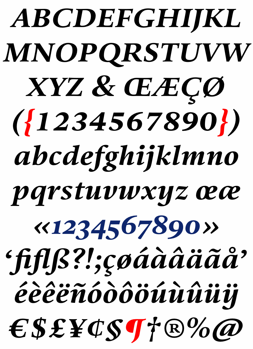 DTL Valiance Text Bold Italic