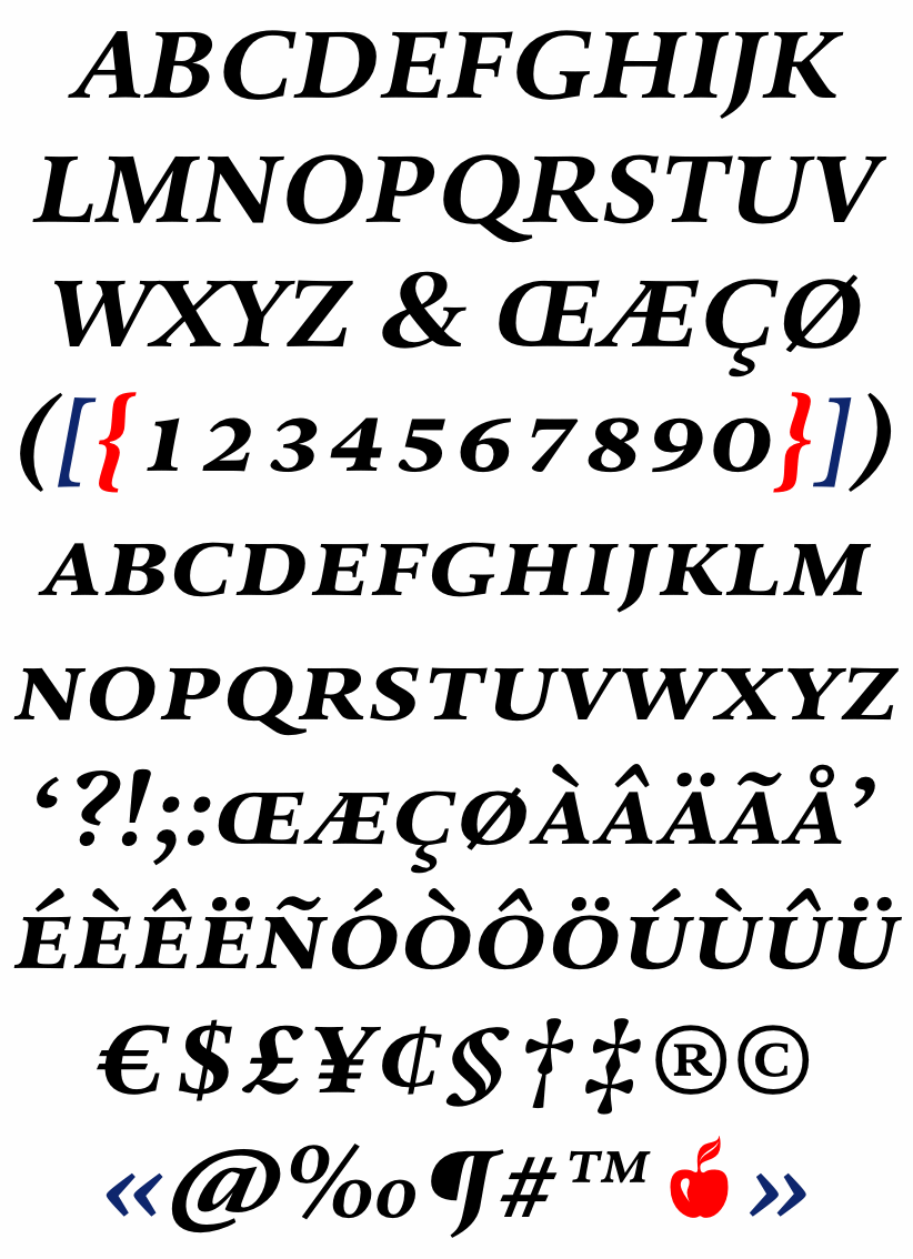 DTL Valiance Text Caps Bold Italic