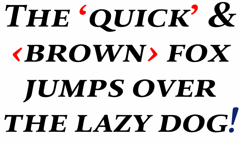 DTL Valiance Text Caps Bold Italic