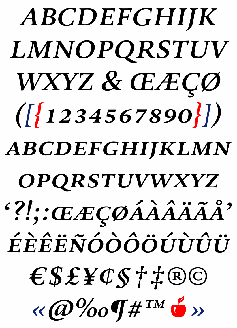 DTL Valiance Text Caps Medium Italic