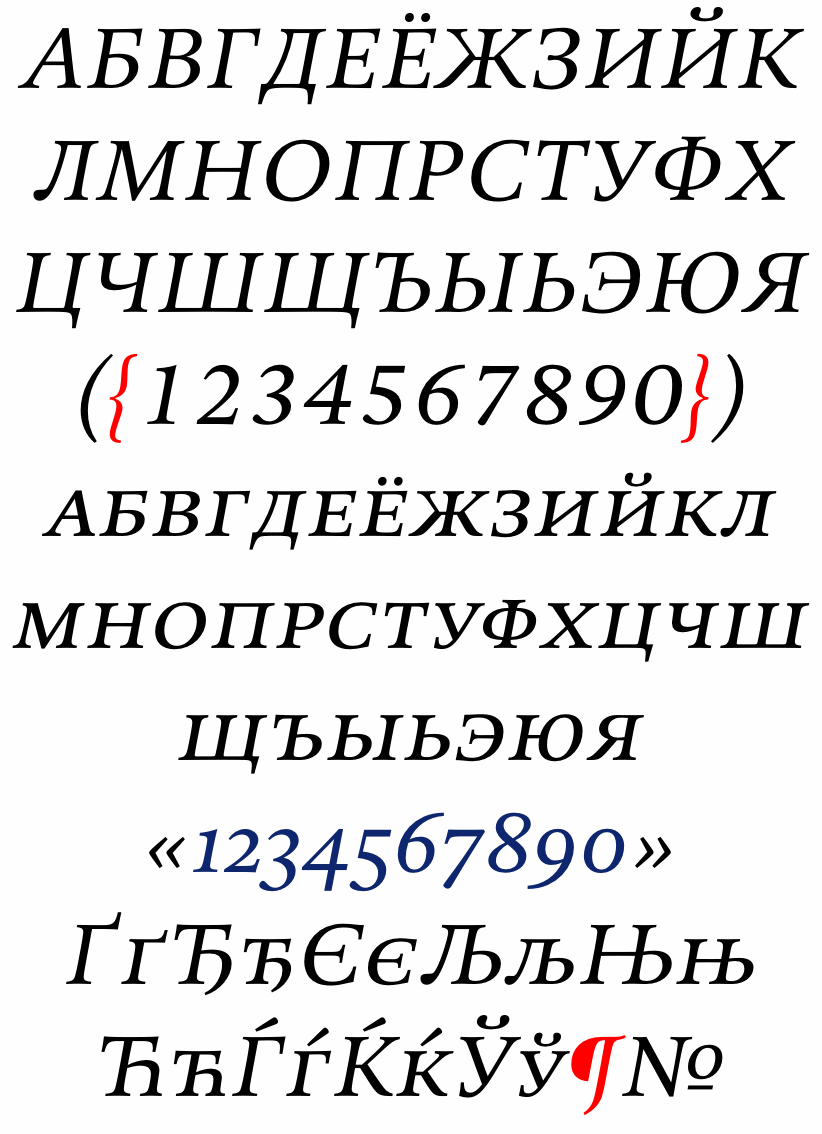 DTL Valiance Cyrillic Caps Italic
