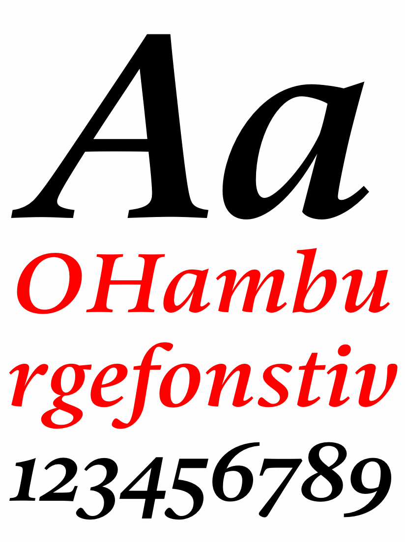 DTL Valiance Text Medium Italic